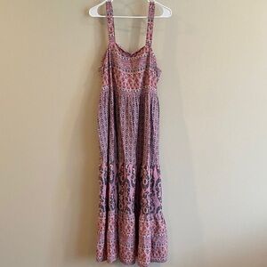 Knox Rose Patterned Pink Maxi Dress